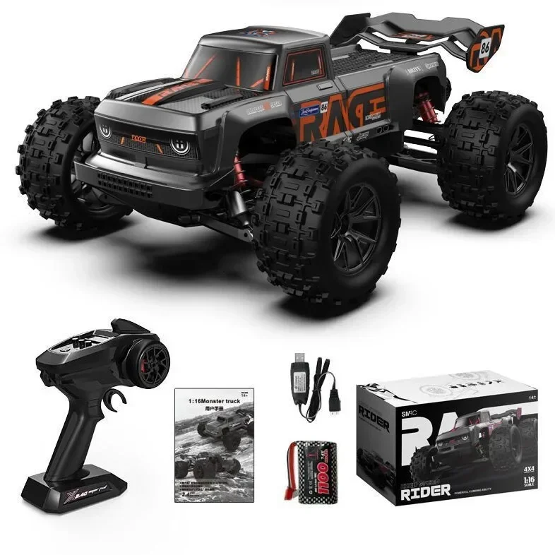 cool stuff:high-speed 1:16 4x4 rc car,remote control car,bigfoot off-road rc drift car,all-terrain racing car,kids toys gift set 6