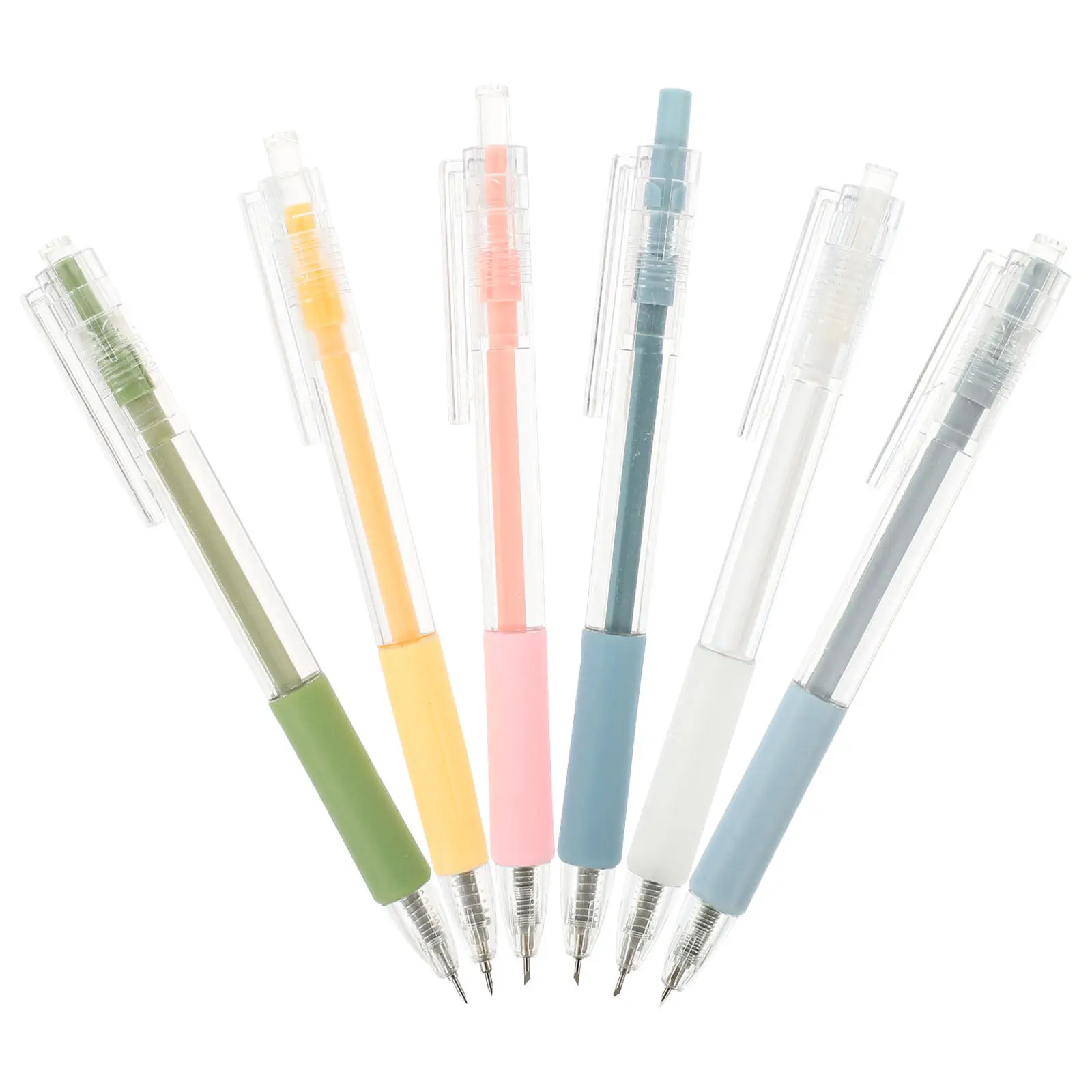 6Pcs 다기능 컷 펜 안전 커터(측정 스케일 포함) DIY 스크랩북 사진 앨범 메모리 북에 적합