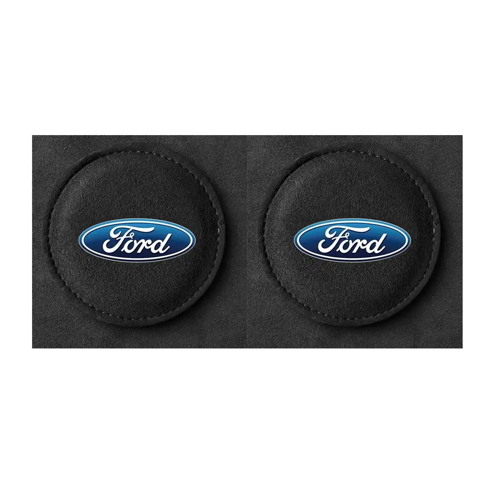 Set of 2 Non-Slip Waterproof Heat-Resistant Car Cup Mats