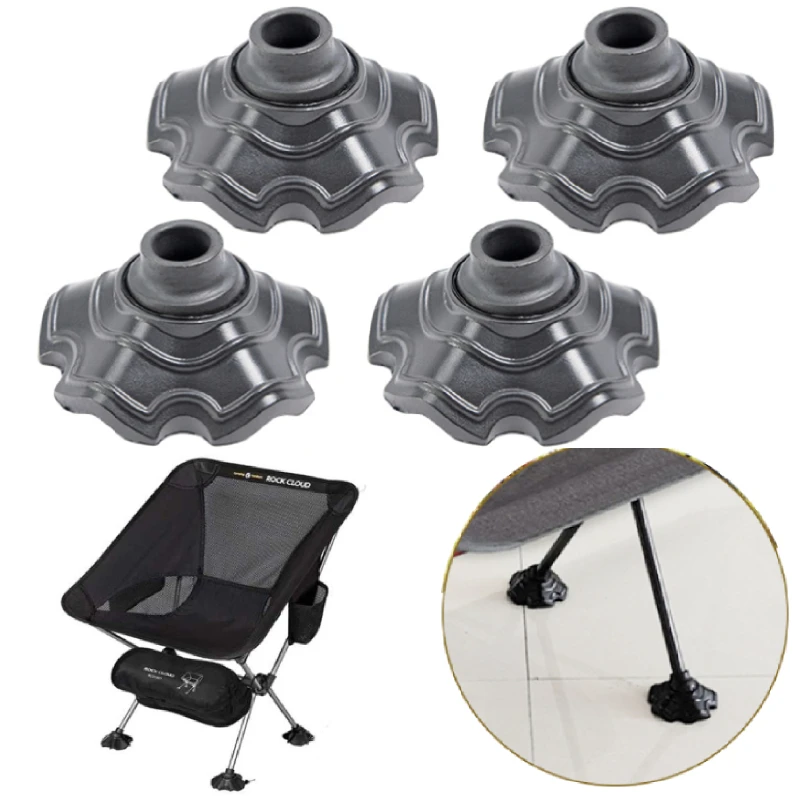 4x Stuhlfußabdeckungen Faltbar - Rutschfeste Protektoren Für Outdoor