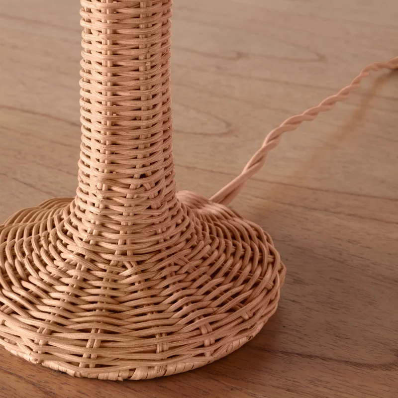 Table Lamp Light Luxury High Sense Bedroom Bedside Retro Zen Atmosphere Good-Looking Woven