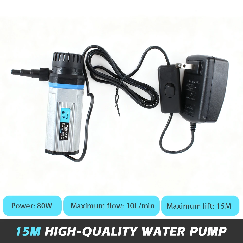 Pompa Sommergibile DC 12V 20W 700L/h Con Sollevamento 6m - Pompa Acqua Brushless Silenziosa Per Acquario, Giardino, Irrigazione, Acqua Pulita - 4