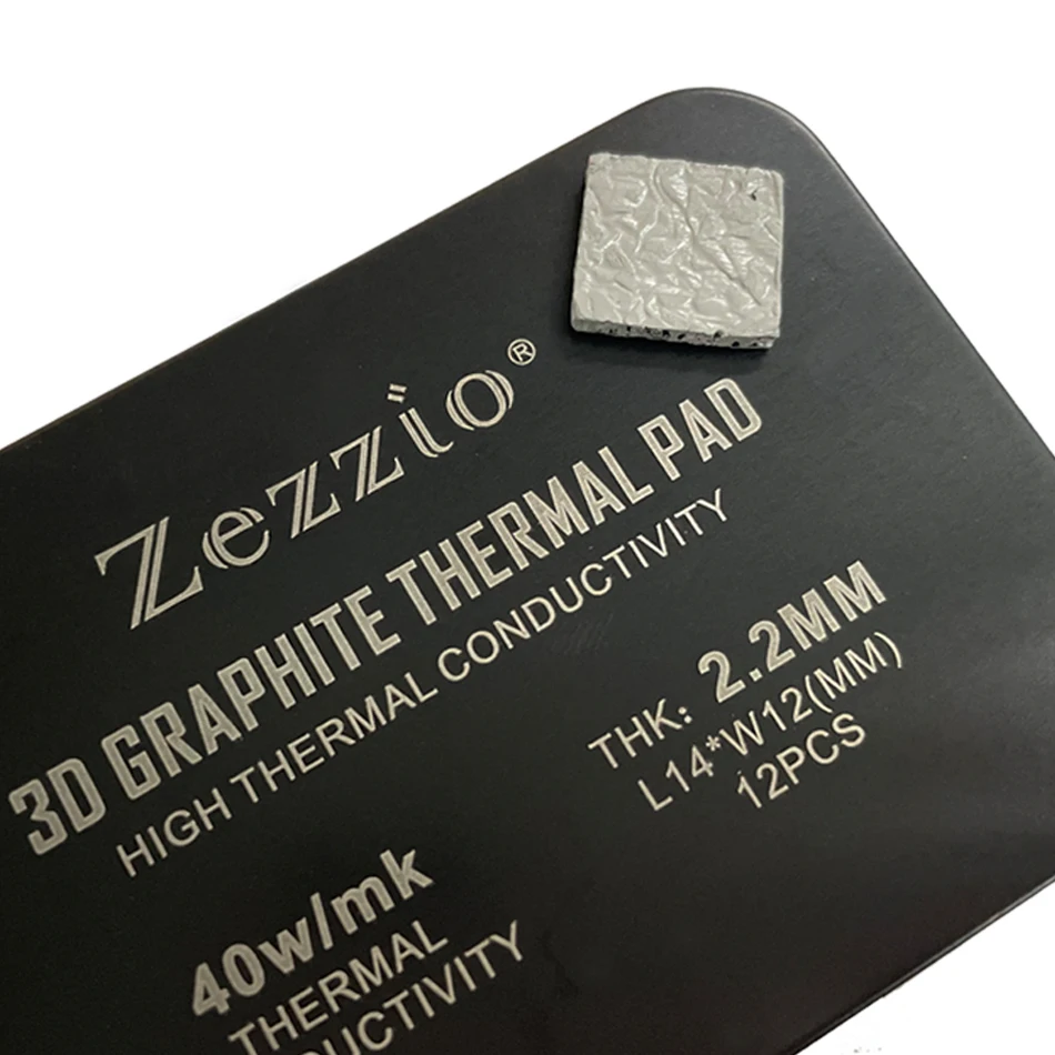 Фото Zezzio 3D графитовая термопрокладка 40 Вт/mk IC графитовая охлаждающая 3090/3080 память термосиликоновая смазка для GDDR6X VRAM №2