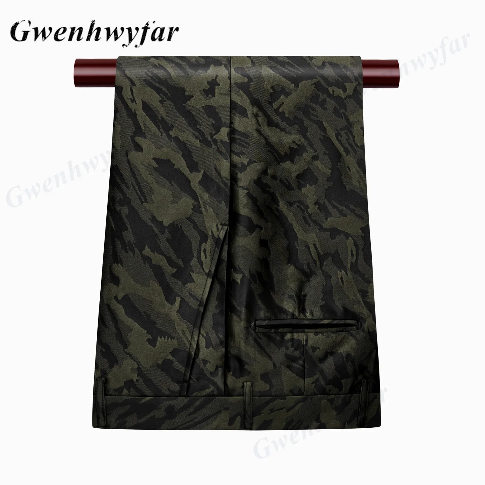 Nina Store Notch Lapel Men Suits Army Green Camouflage Patterns Male Party Tuxedo Casual Prom Wear Costume Homme 3 Pieces