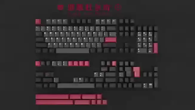 Gmk Evil Dolchキーキャップセット、163キー、腹筋、ダブルショット