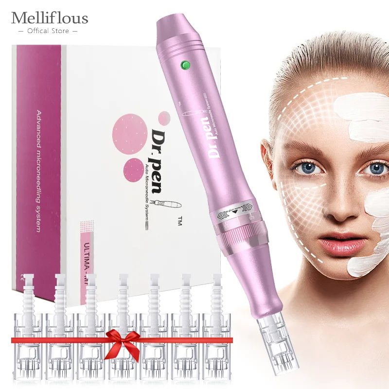 Authentic Dr. Pen Ultima M7 10 Pcs Needles Multi-function Facial Mesotherapy Micro Skin Wireless Electric Derma Beauty Device microneedling derma pen