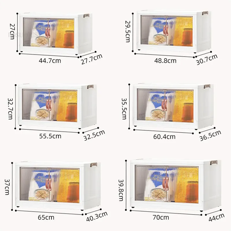 Multifunction Plastic Kitchen Cabinets Home Furniture Floor Multi-layer Storage Cabinet Simple Living Room Foldable Storage Box