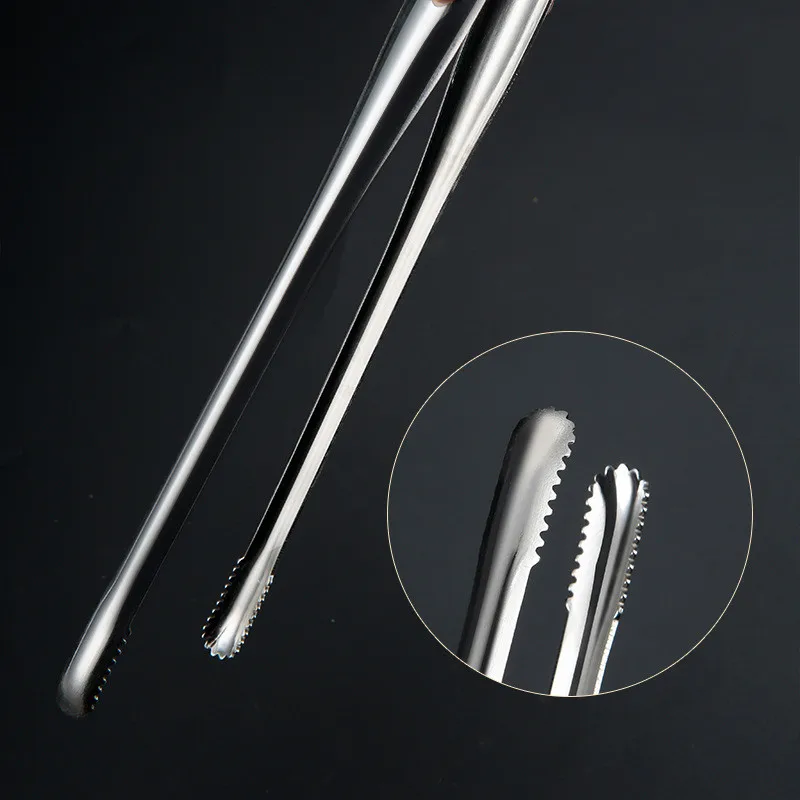 Food Tongs Stainless Steel Kitchen Steak Utensils Buffet Cooking Tool Barbecue Anti Heat Bread Clip Pastry Clamp