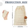 1/3/5pcs Mesh Soap Bag Saver Pouch Bar Soap Exfoliating Mesh Bags for Shower Bubble Foam Net Pocket PE Nylon Natural Sisal Bags 6