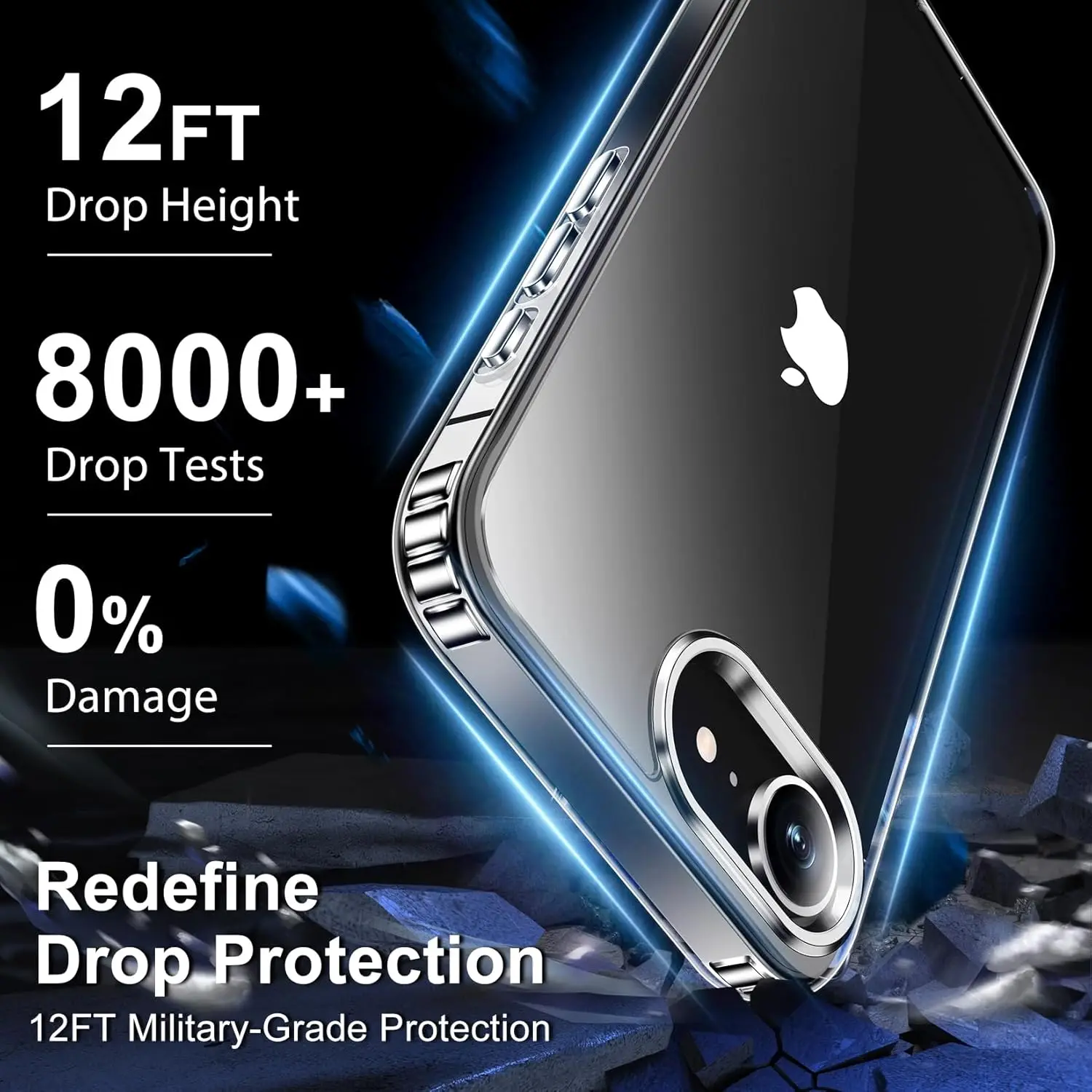 Crystal Clear Anti-Yellowing Phone Case - Premium Protective Cover Accessory