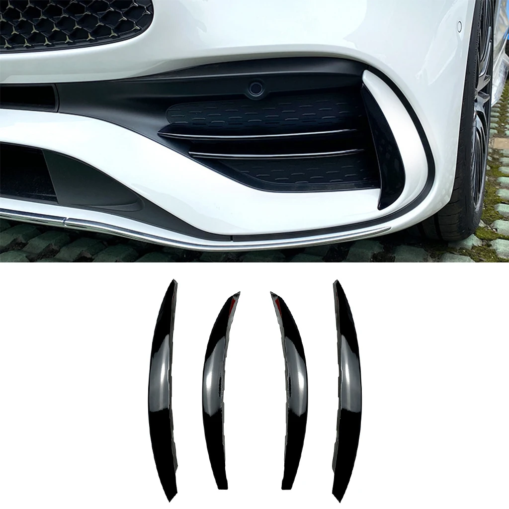 

Автомобильные передние противотуманные фары, полоски, отделка, наклейка на крышку для Mercedes-Benz C-Class W206 C200 C260 C300 2021 2022 + Автомобильный Стайлинг