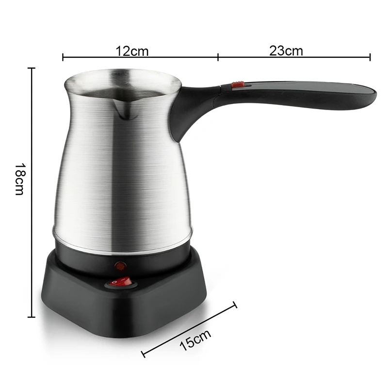 EU Plug Stainless Steel Electric Coffee PotTurkey Mini Portable Household  Smallhand Pot Electric Quick Boiling Pot Brewing Coffee Machine Tea  Electric Pot