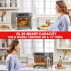 26 QT Extra Large Air Fryer, Convection Toaster Oven with French Doors, Stainless Steel 4