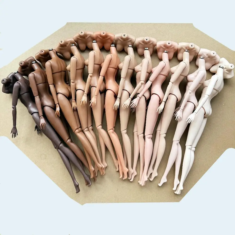 새로운 루리 1/6 인형 바디 12가지 피부톤 고품질 관절 분리형 인형 바디 바비/IT 인형 헤드용 교체 가능한 가슴 포함