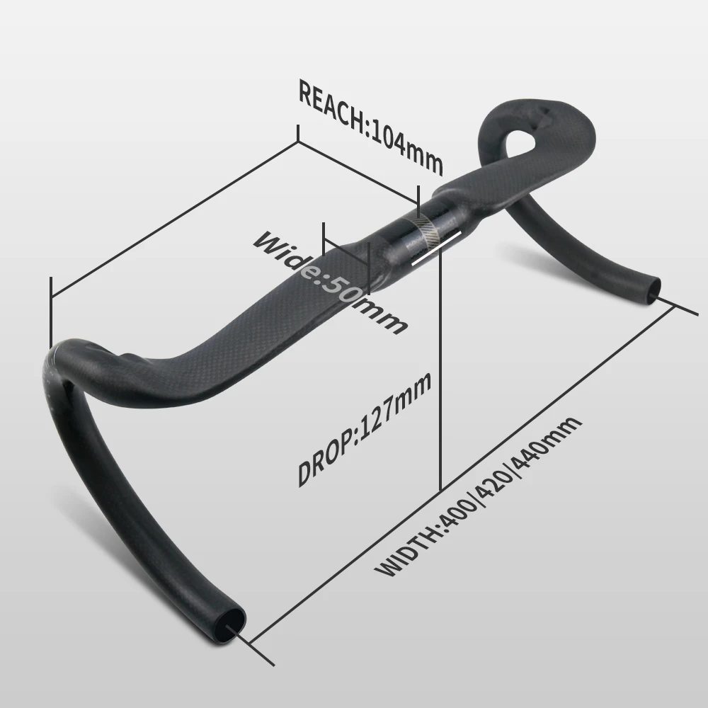 Bicycle Handlebar AERONOVA Carbon Road Bike Handlebar 31.8 3K/UD Carbon Fiber Cycling Handlebars Road Bike Drop Bars