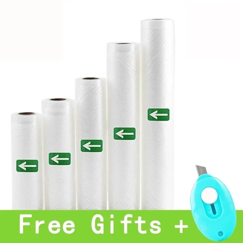 

Bag Roll 12/15/20/25/28cm Vacuum Storage Bag for Meat, Fruit, Vegetables, Nuts Vacuum Food Preservation Sealer