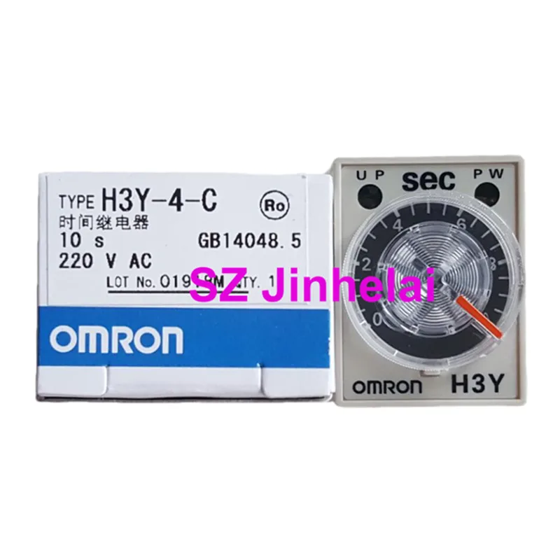 Omron H3y4-c Ac220v Autêntico Original Atraso Relé Temporizador Interruptor de Tempo Atraso 220vac 1s 5s 10s 30s 60s 3m
