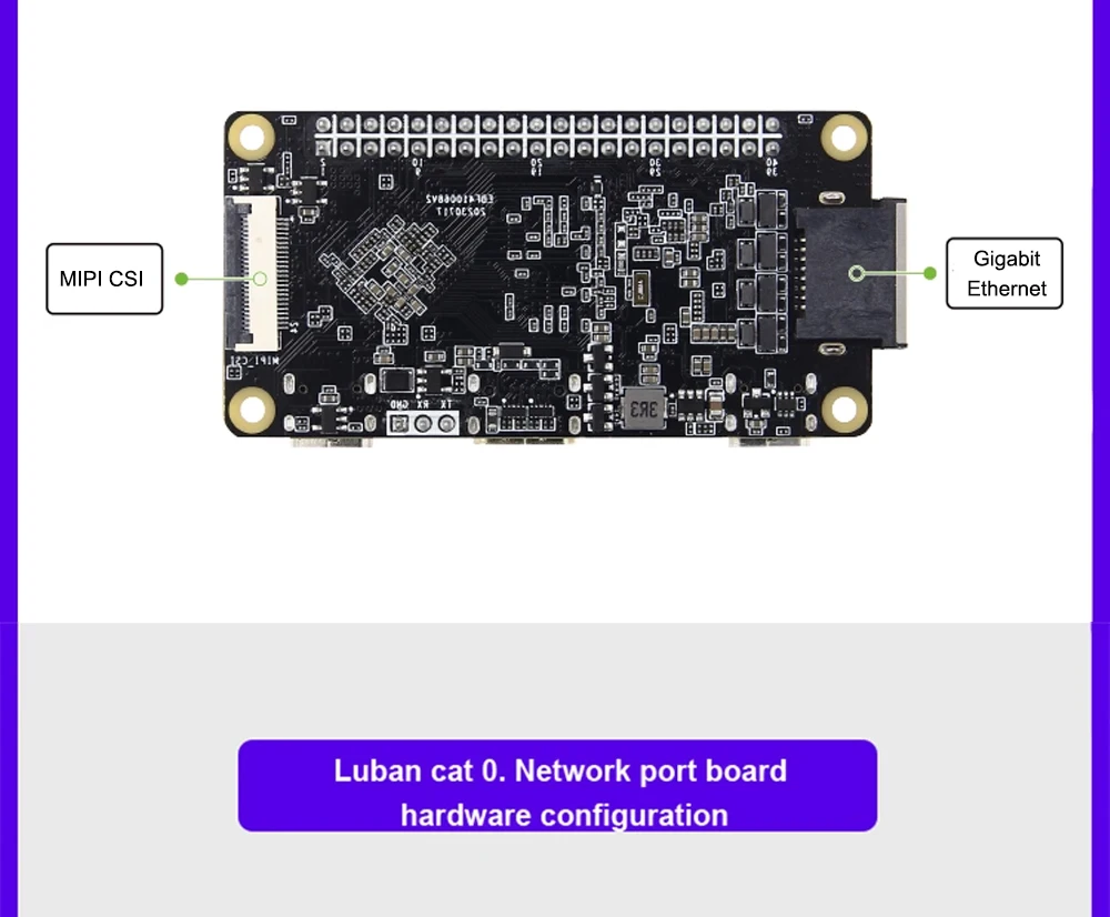 LubanCat Zero N Development Board Network Port Version Rockchip RK3566 Card Comp