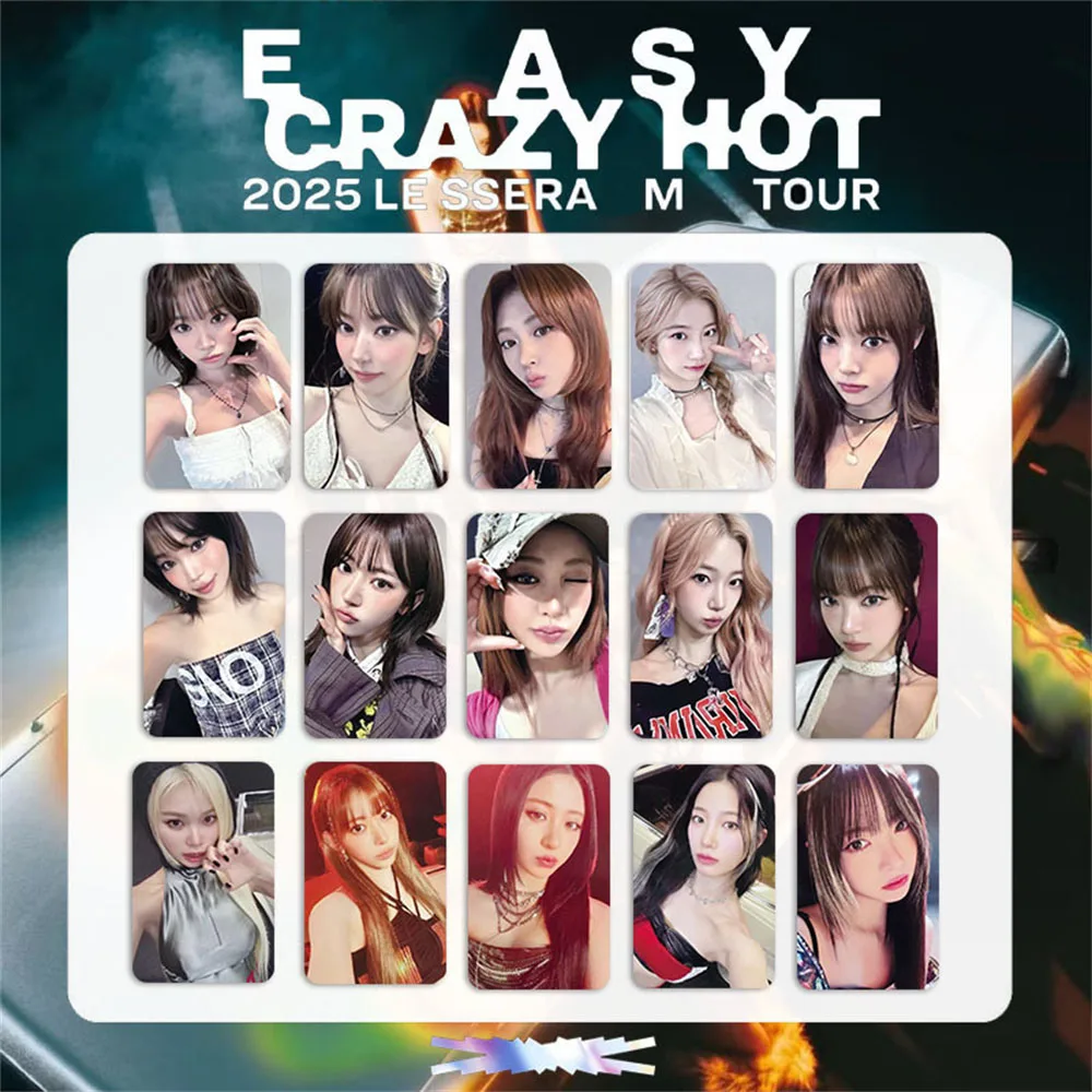 5Pcs/Set KPOP LESS EASY CRAZY HOT Photocards World Tour