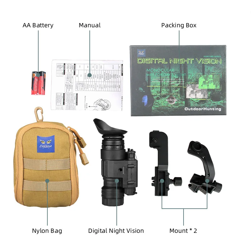 

Бесплатная доставка, охотничьи Монокулярные очки ночного видения, NVG, 3X PVS14, цифровые тактические аксессуары ночного видения