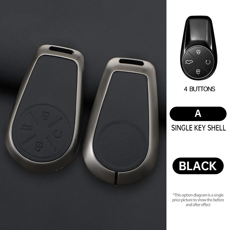 Deluxe Car Key Fob Protector with Keychain Attachment