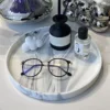 Round Bathroom Tray Decorative Dressing Table Tray Silicone Soap Rack Kitchen Countertop Storage Rack Coffee Table Decoration 1