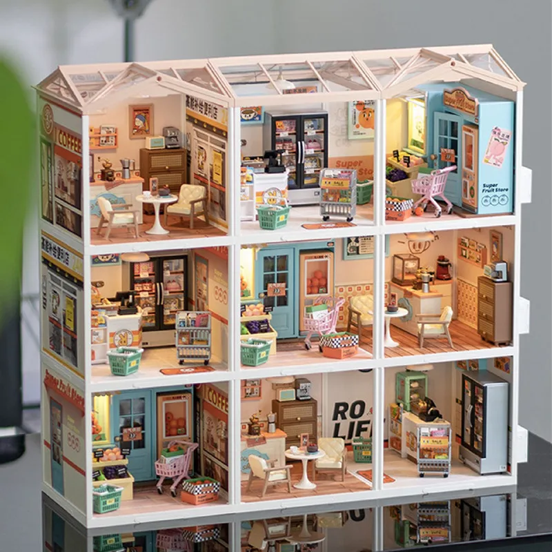 長身ドール用　ミニチュアパーテーション　ドールハウス　背景ボード ミニチュアシーンの背景ボード,手作りの3D小屋,おもちゃ作りの