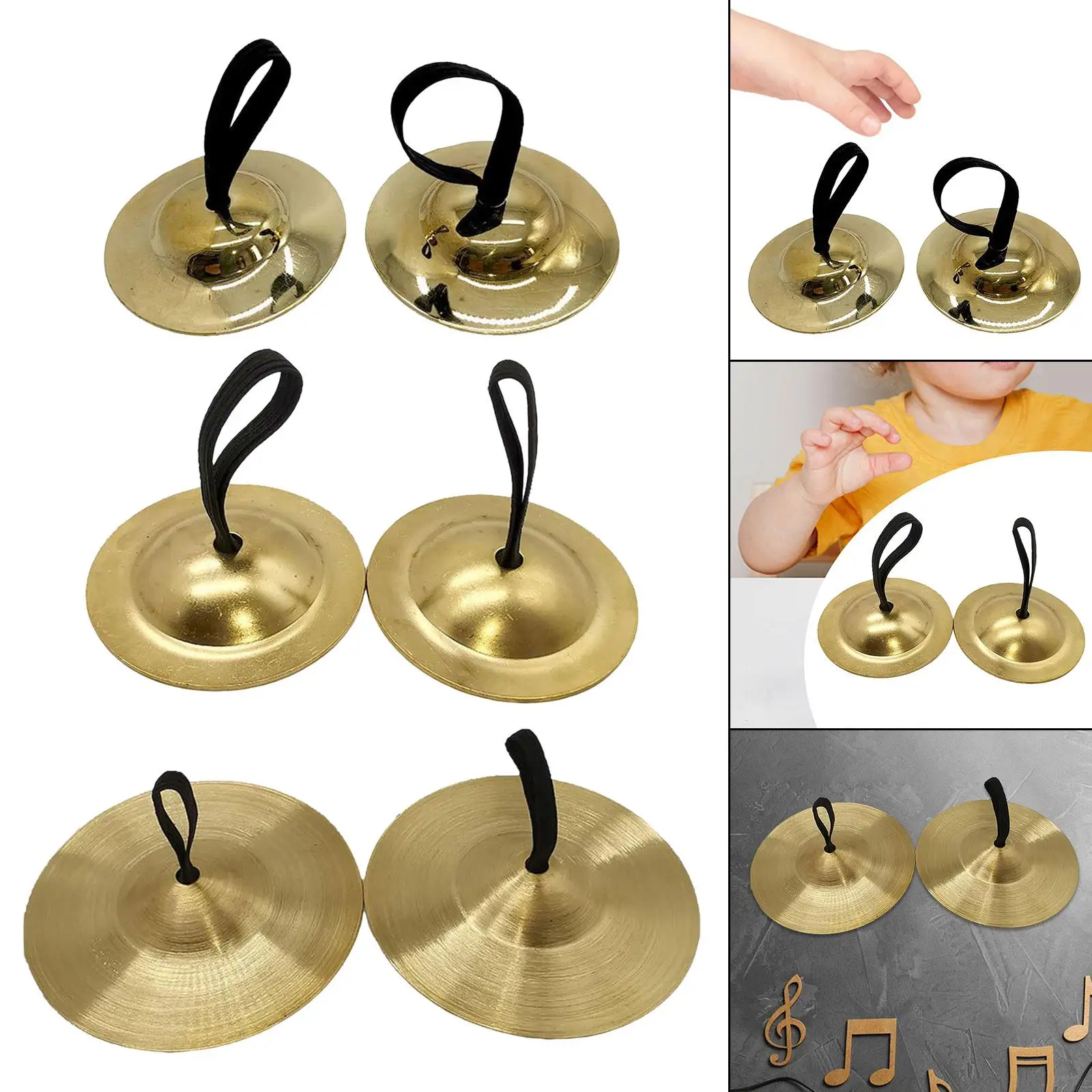 Crash Cymbal for Kids Musical Instrument Kids Handheld Cymbals for Games