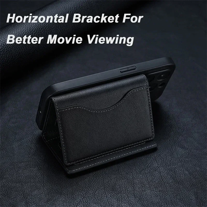 Magnetic Foldable Wallet and Phone Stand with Magsafe Compatibility