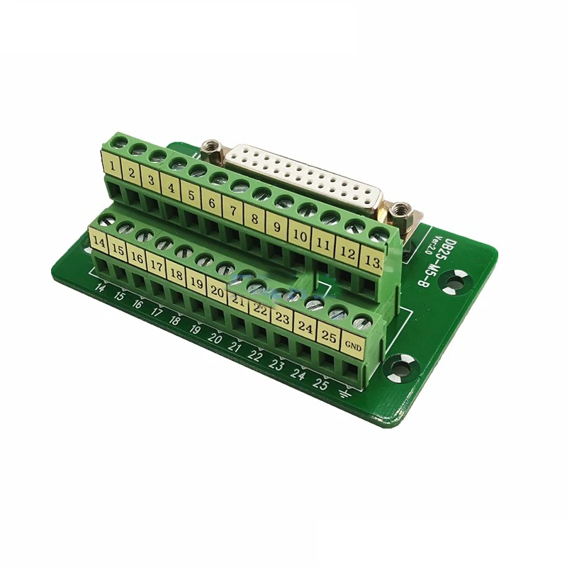 

DB25 transfer terminal DB25-M5 180 degree DB25 head DB25 conversion board DR25 female terminal board