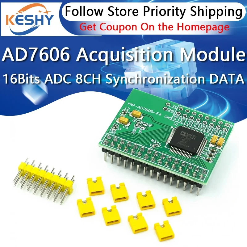 200Ksps Sampling Rate ADC Micro Bit V2 1PCS 16Bits ADC 8CH ...