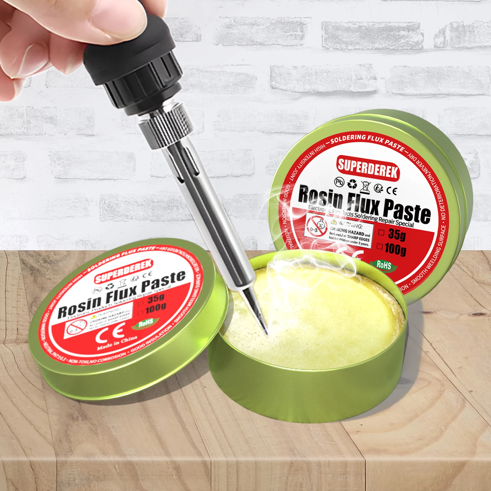 Achetez flux de soudure colophane non corrosif pour réparation électronique, format 300g