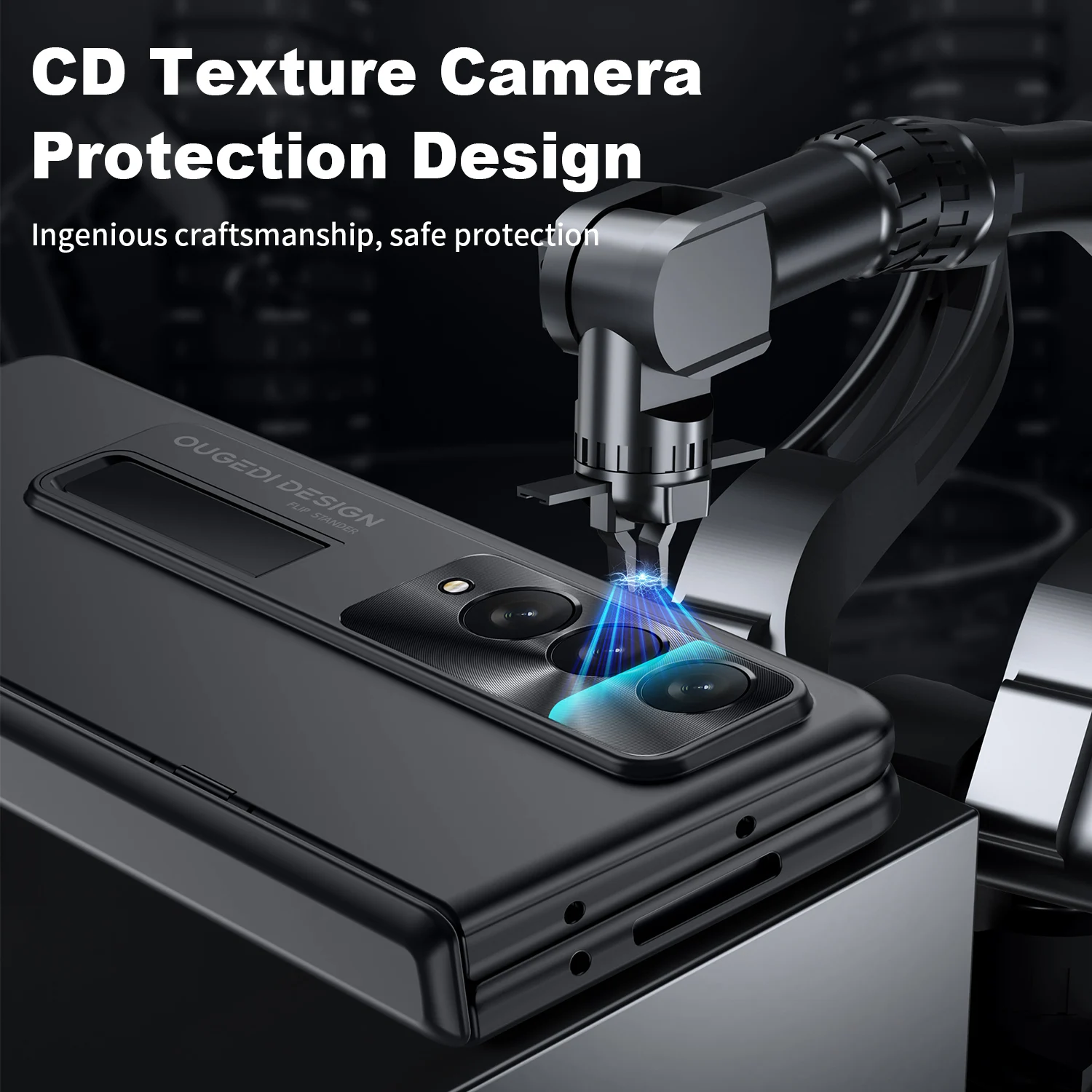 Fold Phone Case For Samsung Galaxy Z Fold 3 Shockproof Full Hinge Protection Case With Stand Screen Protector Shockproof Cover