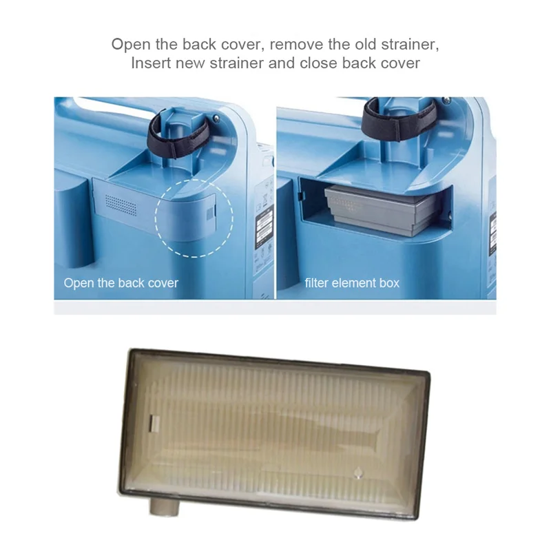 Description Picture 6 of itemHousehold Ventilator Filter Cotton Filters Replacement for 5L Oxygen Generator Accessories for Oxygen Making Machine Health Care
