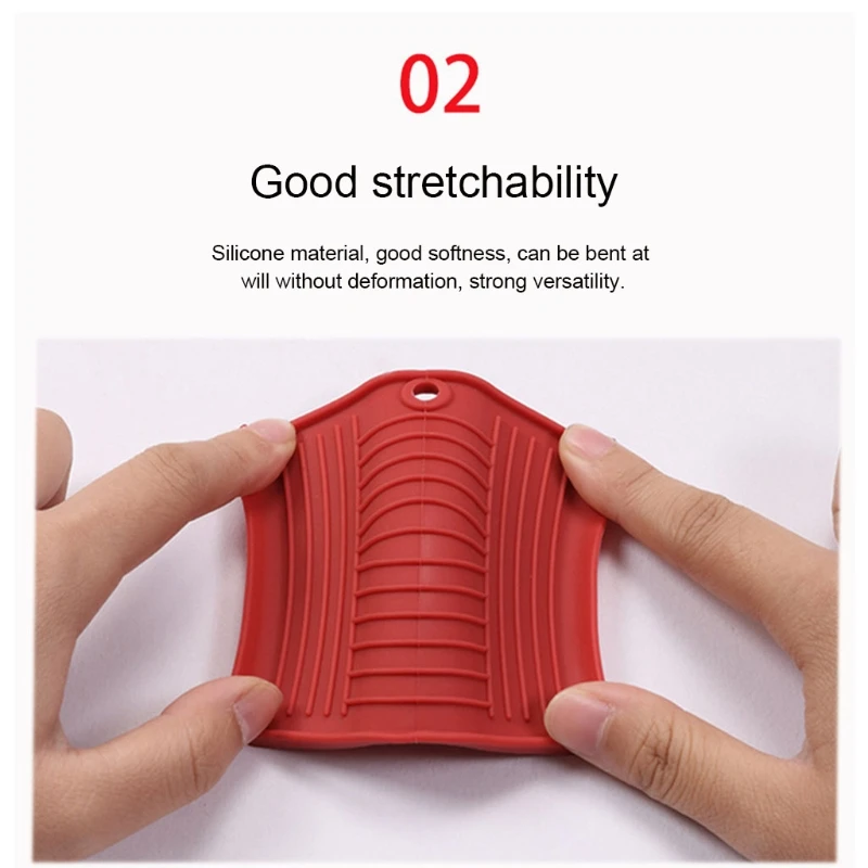 

2Pcs Hot Pan Silicone Assist Pan Support Cover Non-slip Pot Holder Sleeve Handle new arrival