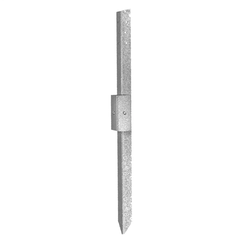 Steel Fence Stakes Heavy Duty Fence Stakes Thickened Barrier Bracket Repairing Accessories for Mailbox Reinforcement