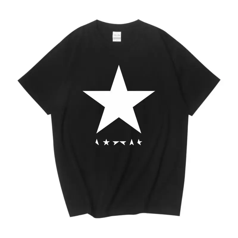 Summer David Bowie Blackstar Jazz Rock Men's and Women's Loose Cotton Short Sleeve High Quality T-shirt