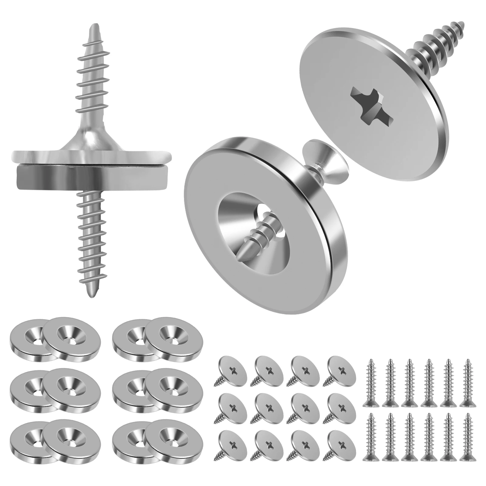 Magnetic Latch Set Magnetic Cabinet Catch Set Cupboard Door Fastener Latch Magnet Kitchen Magnet Catch for Cabinet Closet 12Pcs Magnetic cabinet catches door catches magnetic cabinet latches cabinet door latch