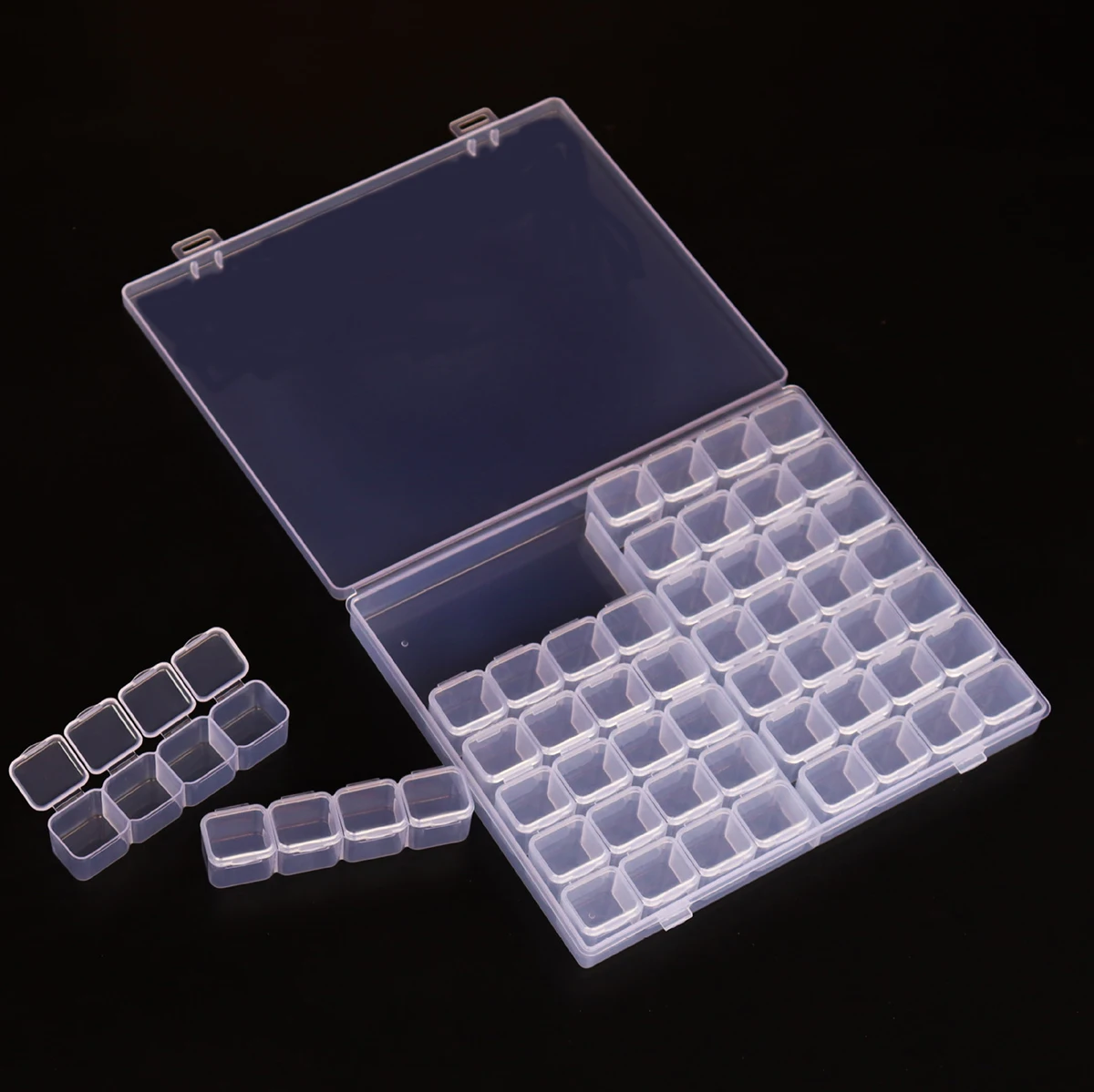 Plastic Nail Accessory Storage Box Toolbox Detachable Box Independent Grid Accessory Storage 1pc28/56 grid storage box plastic storage box