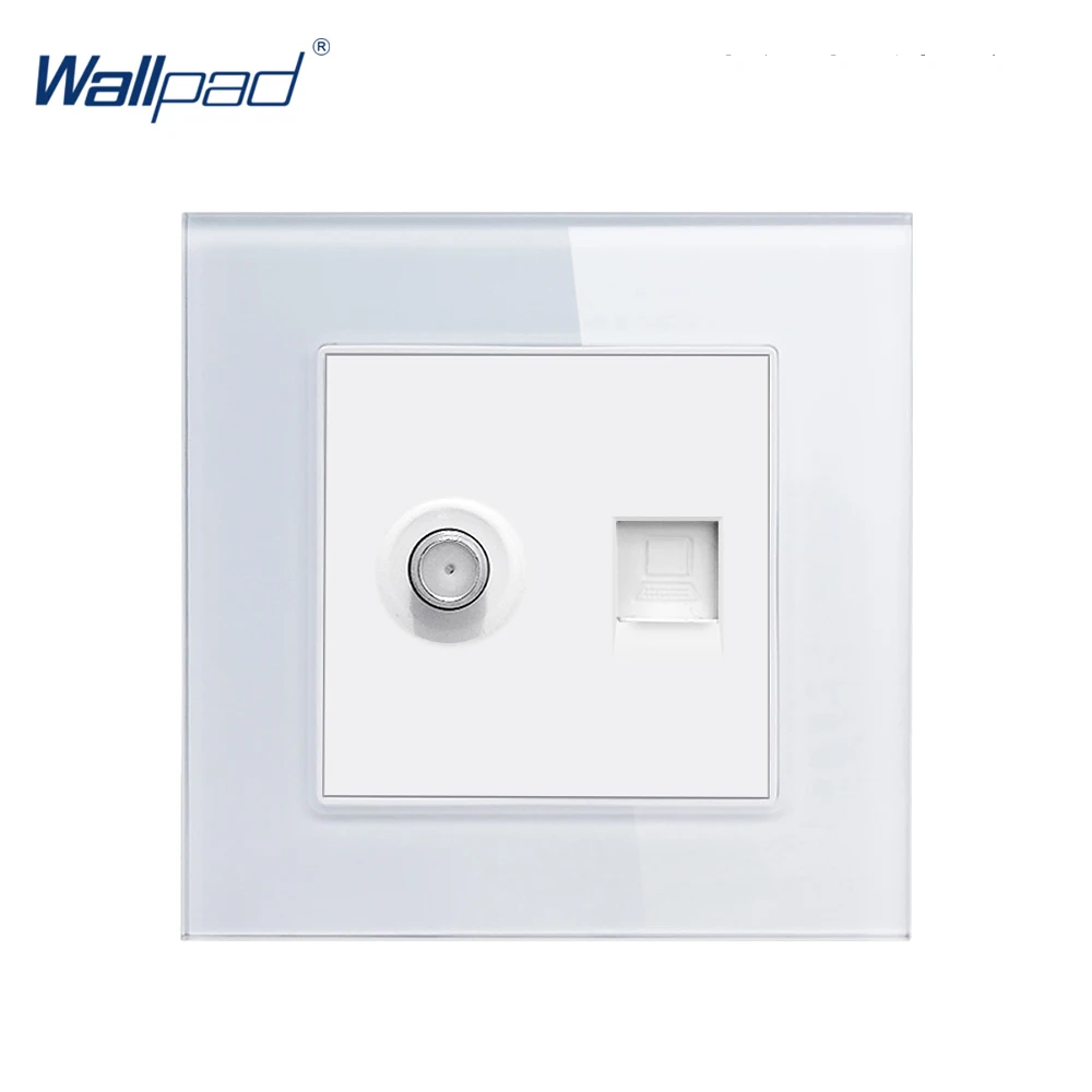 Enhanced Product Title: 
Premium CAT7 Dual Data Socket with Elegant Acrylic Glass Frame (White, Black, Gold)
