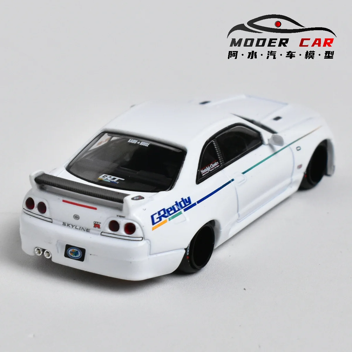 Kaido House + MINIGT GREDDY 다이캐스트 모델 자동차, 1:64 GTR R33