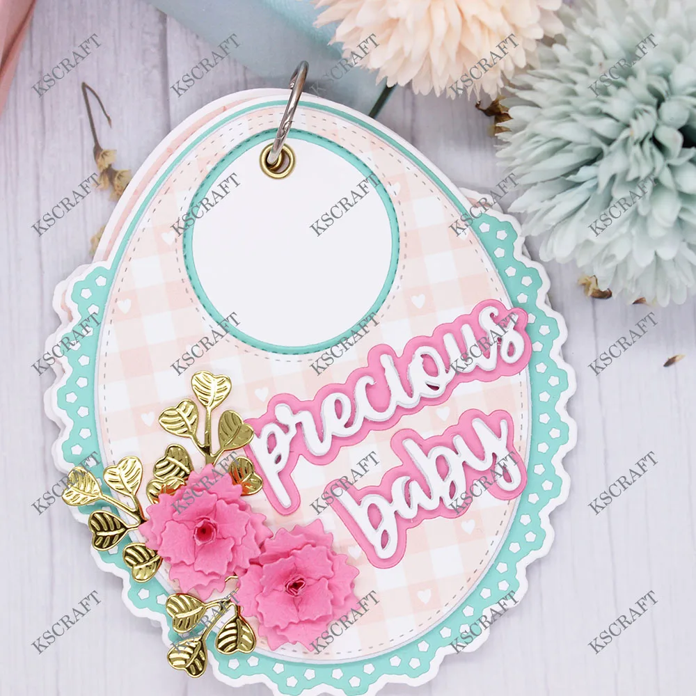 KSCRAFT děťátko bryndáček mini hudební album kov řezací zemře vzorníky pro DIY scrapbooking dekorační razicí DIY papír karet