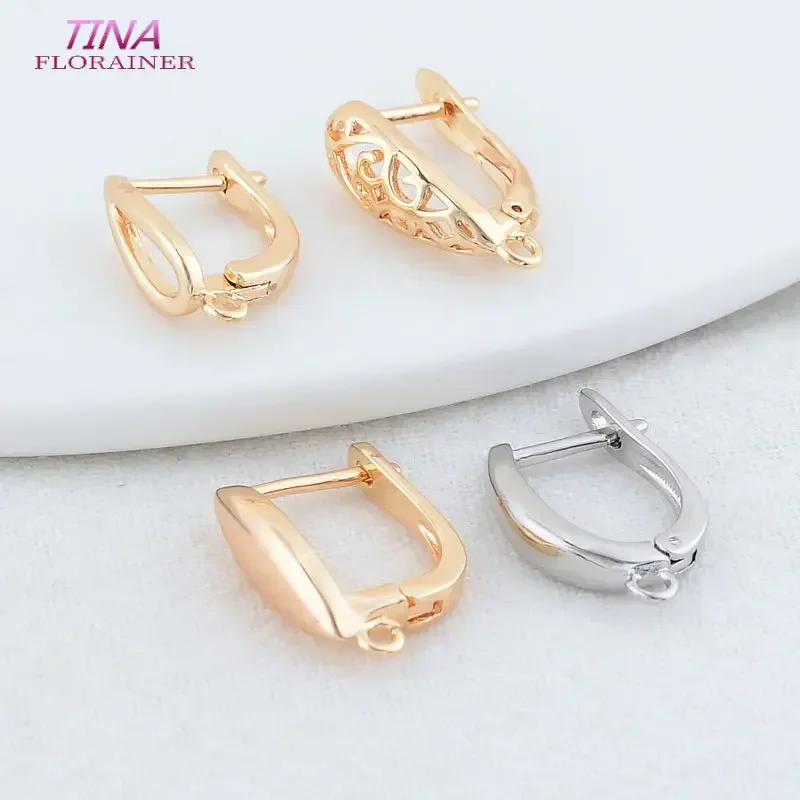 6 Stück 11mm 13mm 14 Karat Gold Farbe Messing runde Ohrringe Creolen hochwertige Schmuck herstellung liefert DIY Befunde Zubehör