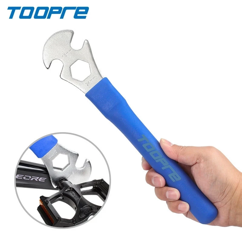 

TOOPRE 15mm Bicycle Pedal Removal Wrench MTB Road Bike Pedals Installation Spanner Bike Cycling Repair Tool