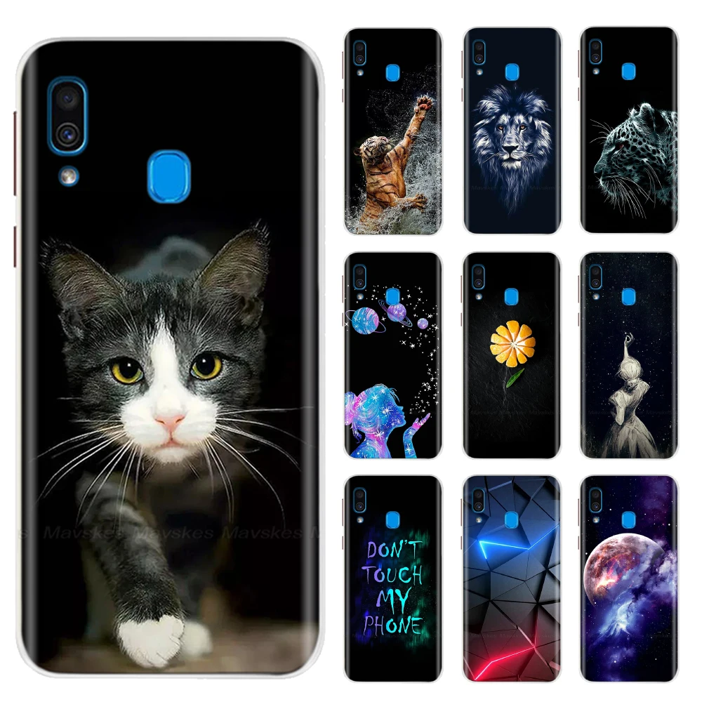 Custodia A40 Per Samsung Galaxy A40 Custodia Morbida In Silicone Tpu Per Samsung A40 A 40 Custodie Sm-A405F Clear Painted Fundas Bumper Coque