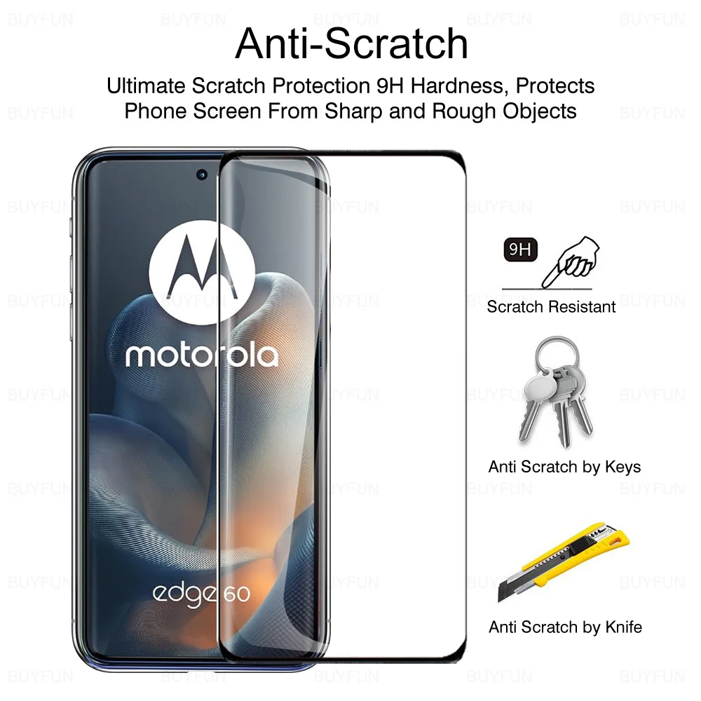 6-in-1 Curved Tempered Glass and Camera Lens Screen Protector