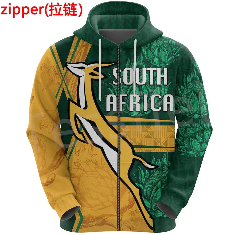 Tessffel NewFashion County Animal South Africa Flag Tattoo Harajuku Tracksuit 3DPrint Men/Women Long Sleeves Casual Hoodies X5