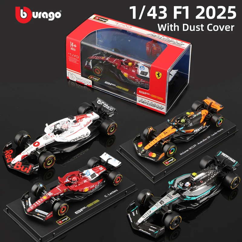 ブラーゴ 1/43 2025 F1 モデル ヘルメット付き 合金製 ミニチュア ダイ