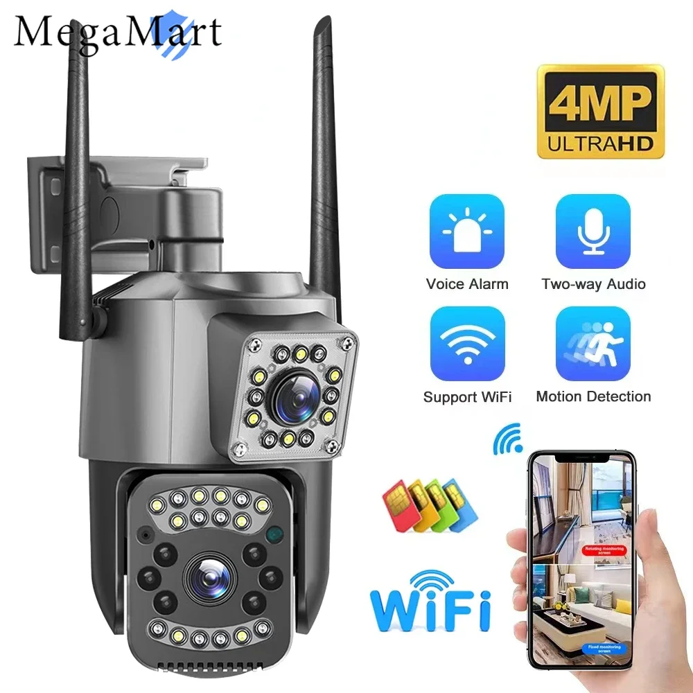 

IP-камера видеонаблюдения с углом обзора 360 ° и поддержкой Wi-Fi