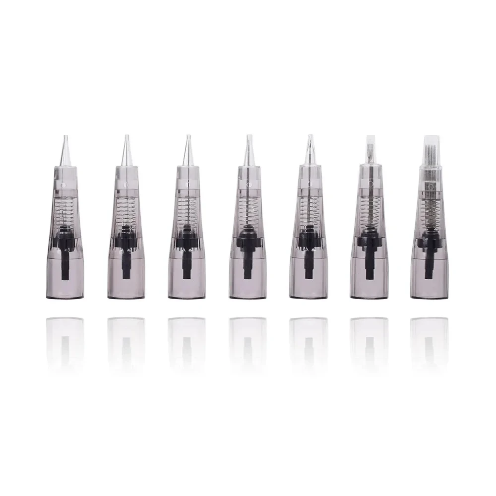 50pcs Disposable Sterilized Permanent Makeup Cartridge Needles For Biomaser Tattoo Pen Machine Needles Tips Tattoo Accessories